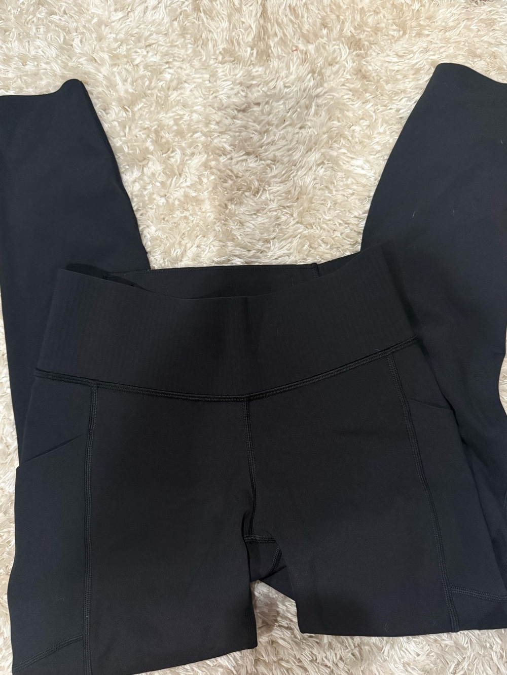 lululemon athletica Black High-Waist Leggings with Side Pockets